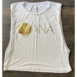 Yana Women’s Blouse Sleeveless Light White Loungewear Cute Activewear Size M